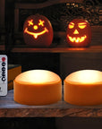 Flameless Battery Jack-O-Lantern Lights | LED Tea Candles 3