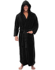 FlannelLux | Soft Cozy Hooded Mens Dressing Gown for Ultimate Comfort 3