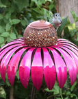 FloraBloom | Elegant Decorative Metal Flower Bird Feeder for Outdoor Gardens 0