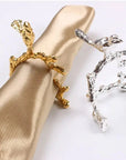 FloraNest | Elegant Decorative Bird & Flower Napkin Ring Set 1