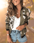 Floral Print Women's Lightweight Coat – Sustainable All-Season Fashion, Eco-Friendly and Chic 2