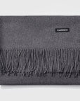 Frendorf | Elegant Monochrome Women's Scarf with Tassel Design 20