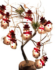 FrostyGlow – Snowman Christmas Tree Lights and Hanging Ornaments 0