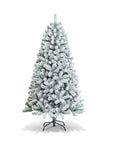 FrostyPine – 180cm Snow-Covered Artificial Christmas Tree with 600 Branches 0
