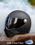 Full Face Motorcycle Helmet DOT ECE Approved High-Quality ABS 0