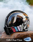 Full Face Motorcycle Helmet DOT ECE Approved High-Quality ABS 8