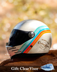Full Face Motorcycle Helmet DOT ECE Approved High-Quality ABS 9