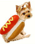 Funny Plush Dog Halloween Costume | Hot Dog Design 1