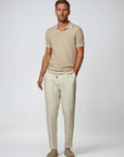Ethan | Elegant Lightweight Beige Linen Pants 3