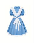 Girls Classic Puff Sleeve Halloween Costume Dress Set | Mini 2