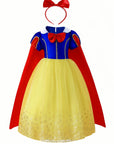Girls Fairytale Halloween Princess Snow Costume Dress | Maxi 0