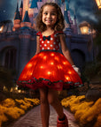 Girls Light-Up Halloween Mouse Costume Dress | Mini 0