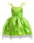 Girls Magical Fairy Halloween Costume Dress | Sleeveless Wings 0