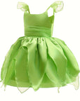Girls Magical Fairy Halloween Costume Dress | Sleeveless Wings 1