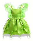Girls Magical Fairy Halloween Costume Dress | Sleeveless Wings 7