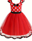 Girls Tulle Halloween Mouse Costume Dress | Polka Dot Mini 0
