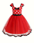Girls Tulle Halloween Mouse Costume Dress | Polka Dot Mini 3