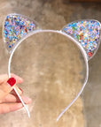GlamTiara | Sparkling Rhinestone Cat Ear Headband for Elegant Party Looks 5