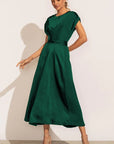 GracePurr - Elegant Midi Evening Dress 0