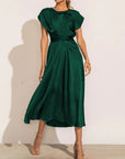 GracePurr - Elegant Midi Evening Dress 1