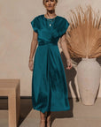 GracePurr - Elegant Midi Evening Dress 4