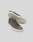 Ethan | Sophisticated Modern Dark Gray Leather Oxford Sneakers 2
