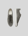 Ethan | Sophisticated Modern Dark Gray Leather Oxford Sneakers 3