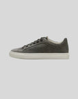 Ethan | Sophisticated Modern Dark Gray Leather Oxford Sneakers 1