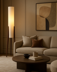 Halene | Minimalist Solid Walnut Floor Lamp 2