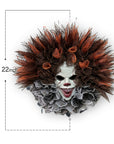 Halloween Scary Clown Mesh Wreath | Creepy Front Door Decor 4