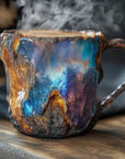 Handcrafted Mineral Crystal Mug – Insulated, Microwave Safe, 350-450 ml Capacity 1