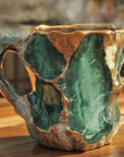 Handcrafted Mineral Crystal Mug – Insulated, Microwave Safe, 350-450 ml Capacity 2
