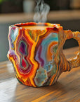 Handcrafted Mineral Crystal Mug – Insulated, Microwave Safe, 350-450 ml Capacity 4