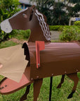 Handmade Animal Sculpture Mailbox - Unique Corrosion-Resistant Metal Garden Decor 5