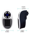 HeatPlug | Plug-In Mini Wall Electric Space Heater with Remote Control 4
