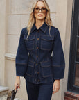 Heaven | Contrast Stitching Denim Jacket 0