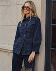 Heaven | Contrast Stitching Denim Jacket 1