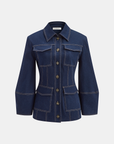 Heaven | Contrast Stitching Denim Jacket 6