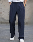 Herren Hose Bequem Atmungsaktives Gewebe Locker Schnitt 0