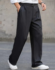 Herren Hose Bequem Atmungsaktives Gewebe Locker Schnitt 2