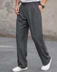 Herren Hose Bequem Atmungsaktives Gewebe Locker Schnitt 4