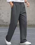 Herren Hose Bequem Atmungsaktives Gewebe Locker Schnitt 5