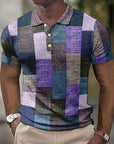 Herren Polohemd Kurzarm Mehrfarbig Atmungsaktives 100% Baumwolle Regular Fit 0