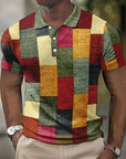 Herren Polohemd Kurzarm Mehrfarbig Atmungsaktives 100% Baumwolle Regular Fit 5