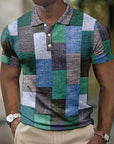 Herren Polohemd Kurzarm Mehrfarbig Atmungsaktives 100% Baumwolle Regular Fit 7