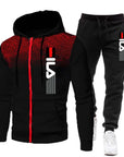 Herren Trainingsanzug Atmungsaktiv Schnell Trocknend Sportlich Elegant 2
