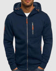 Herren Zip-Up Jacke mit Kapuze Sportlich Bequem Hochwertige Materialien 1