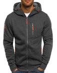 Herren Zip-Up Jacke mit Kapuze Sportlich Bequem Hochwertige Materialien 3