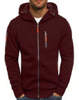 Herren Zip-Up Jacke mit Kapuze Sportlich Bequem Hochwertige Materialien 4