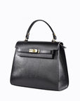 High-Quality Black Saffiano Leather Shoulder Bag – Chic and Durable Women’s Handbag for Work & Fashion 1